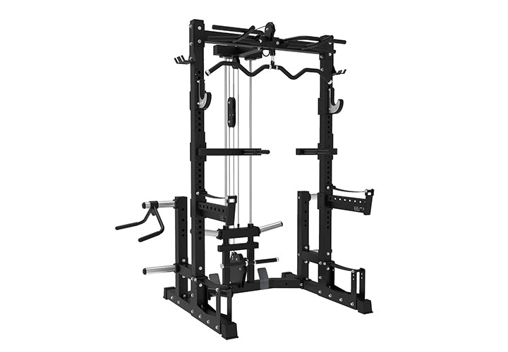 JKV 74 JK fFITNESS VERTICAL LINE POWER RACK CON LAT MACHINE E PULLEY