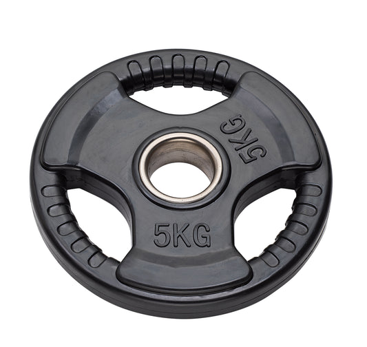 DISCO GHISA OLIMPICO GOMMATO TRI-GRIP 5KG