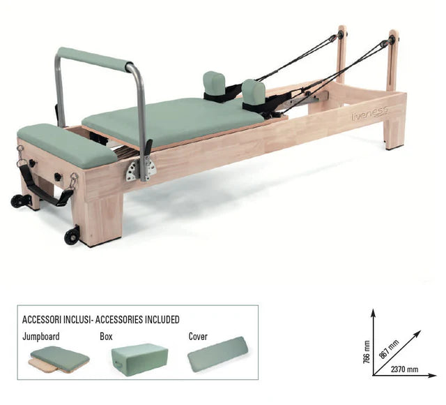 LIVENESS REFORMER IN LEGNO DI QUERCIA NATURALE PIEGHEVOLE GREEN TEA PTX 3000G