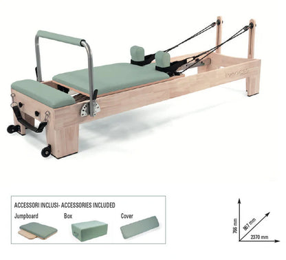 LIVENESS REFORMER IN LEGNO DI QUERCIA NATURALE PIEGHEVOLE GREEN TEA PTX 3000G