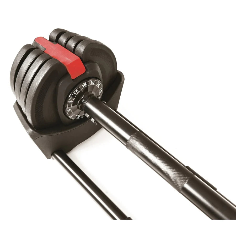 TOORX MANUBRIO SET 3 IN 1 COMPOSTO DA BILANCIERE,2 KETTLEBELL A CARICO REGOLABILE CON SELEZIONATORE MBKCR-18