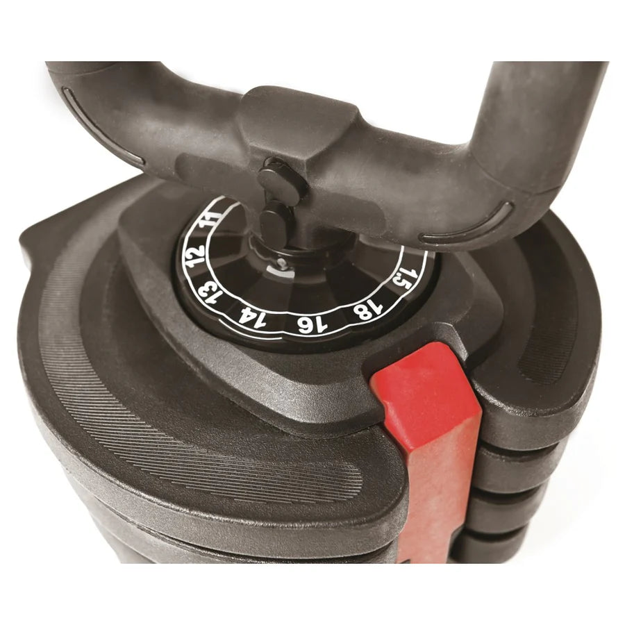 TOORX MANUBRIO SET 3 IN 1 COMPOSTO DA BILANCIERE,2 KETTLEBELL A CARICO REGOLABILE CON SELEZIONATORE MBKCR-18