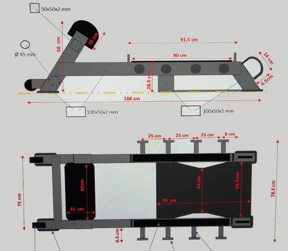 TOORX VERTICAL LINE HIP THURST WBX 240